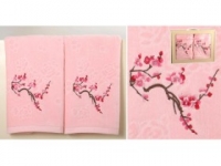 Набор подарочный для бани Santalino Комплект Сакуми , розовый.